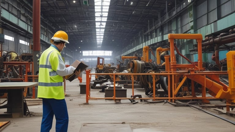 Professional consultant advising a team in a workplace safety meeting