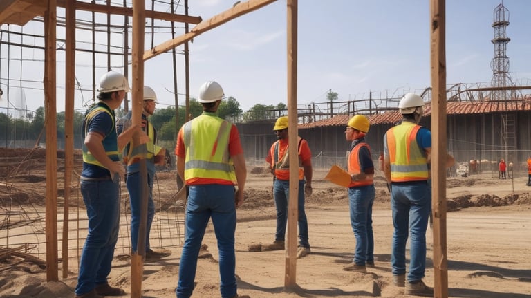Group of employees attending a safety training session