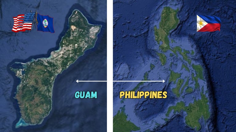 Guam and Philippines geography