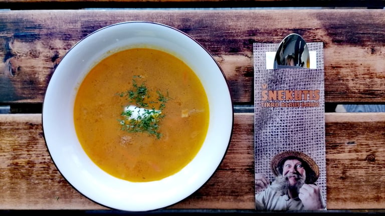 sour cabbage soup Snekutis