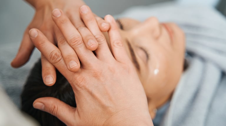 head and eye massage