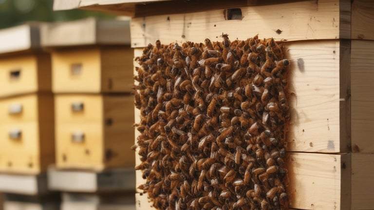 Wasp nest removal using non-toxic methods near a family farm