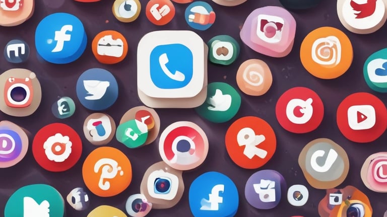 A social media dashboard showing growing engagement and brand stats.