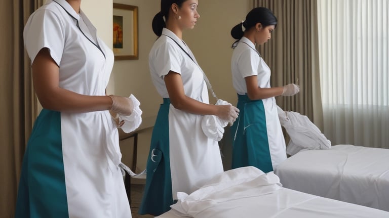 Picture of restaurant employees smiling and serving customers