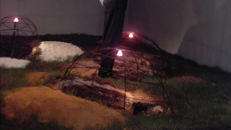 Another installation: Reconstruction of Two Versions of Holes-Goethe Institute in Alexandria 2007