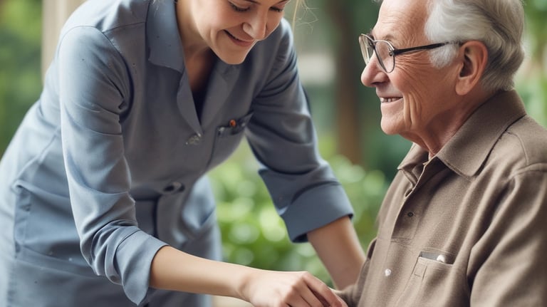 A bright, welcoming supported living residence with happy residents