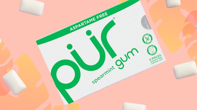 PUR Spearmint Chewing Gum