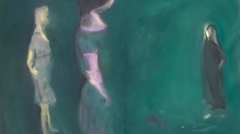 figurative oil painting by Lina Mikuzyte