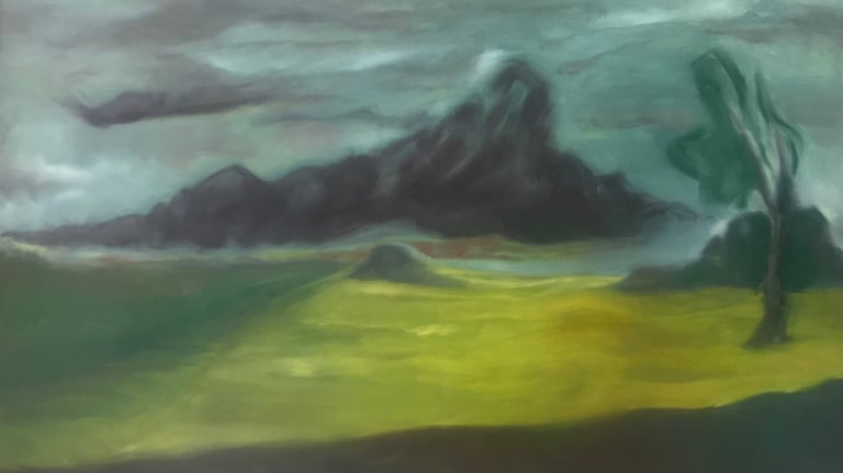 peizažas Lina Mikužytė aliejus ant drobės