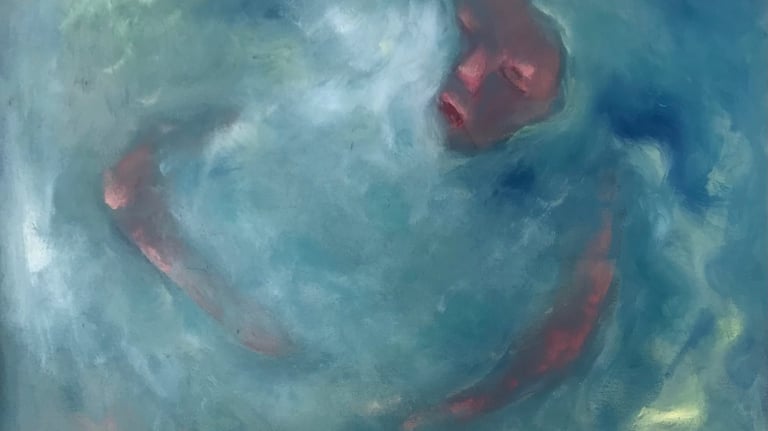 figurative oil painting by Lina Mikuzyte