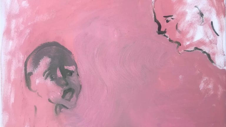 figurative oil painting by Lina Mikuzyte