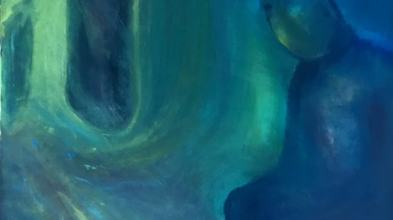 figurative oil painting by Lina Mikuzyte