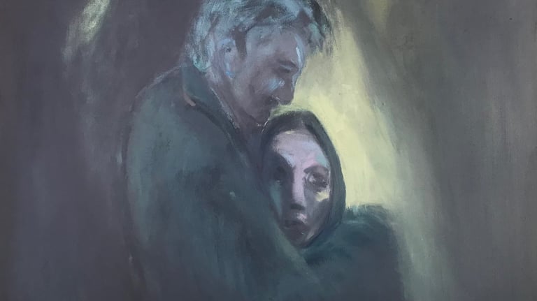 figurative oil painting by Lina Mikuzyte