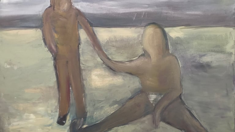 figurative oil painting by Lina Mikuzyte