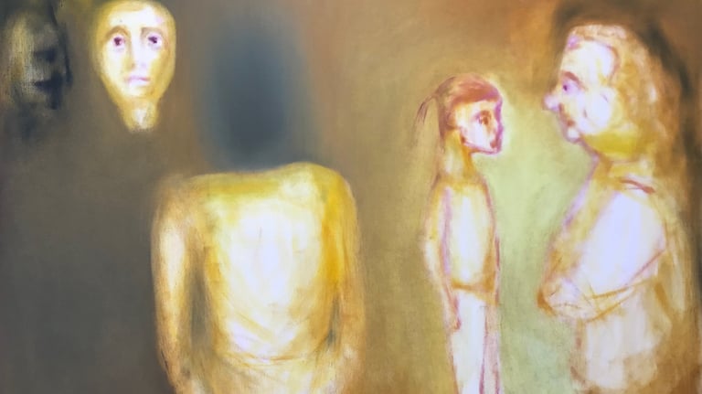 figurative oil painting by Lina Mikuzyte