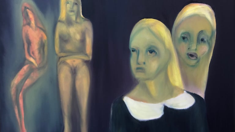 figurative oil painting by Lina Mikuzyte