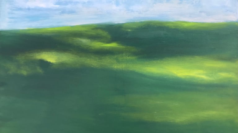 peizažas Lina Mikužytė aliejus ant drobės