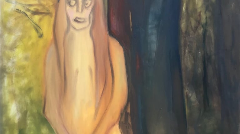 figurative oil painting by Lina Mikuzyte