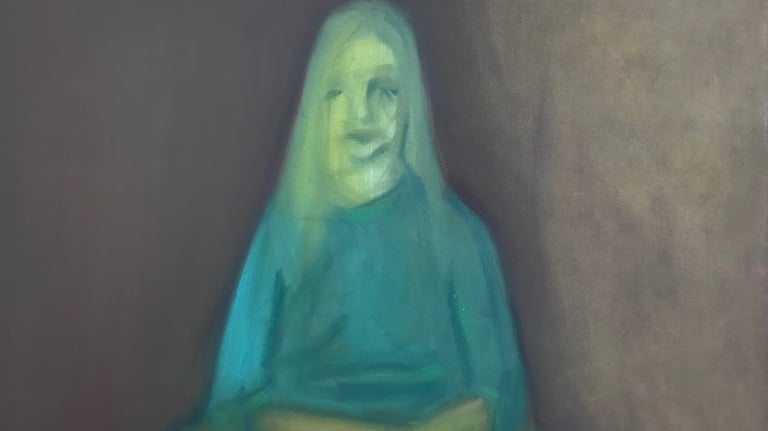 figurative oil painting by Lina Mikuzyte