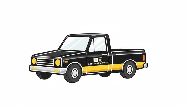 Camioneta para la recolección de escombros