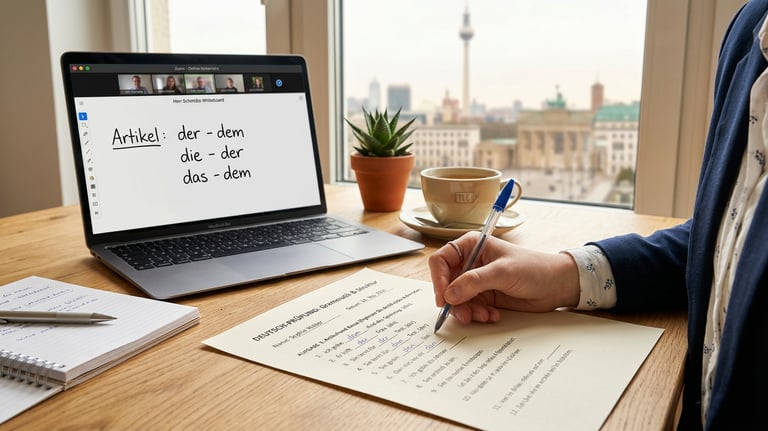 Individueller Einzelunterricht online zum schnellen Deutsch lernen