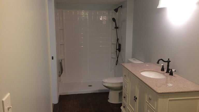 Finished bathroom after remodel in Columbus, Ohio