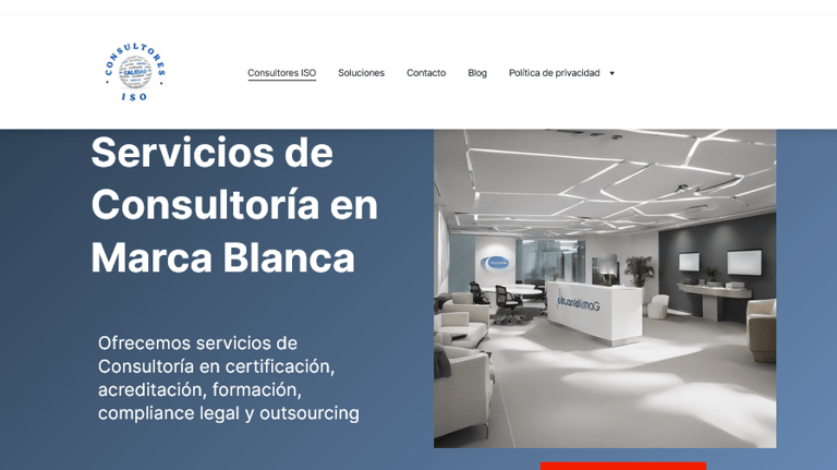 pagina web - gadeira social media