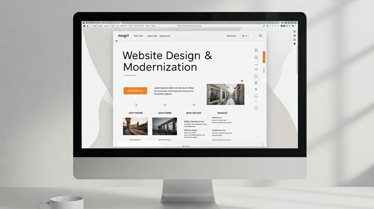Website Design & Modernization   Transform your online presence with modern website design and devel