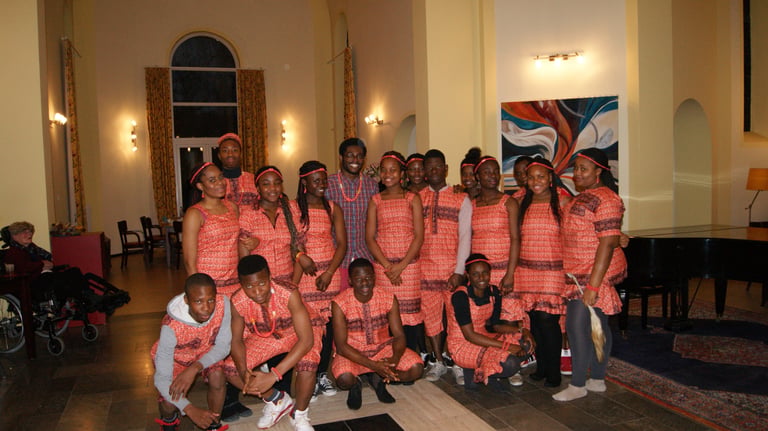 Youth empowerment participants gathered inside church community