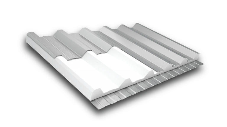 telha termoacustica galvalume ou aluzinco isolante térmica e acústica de diversas cores e formatos