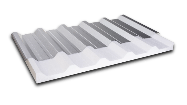 telha termoacustica galvalume ou aluzinco isolante térmica e acústica de diversas cores e formatos