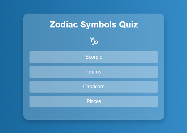 Sample of a Quiz