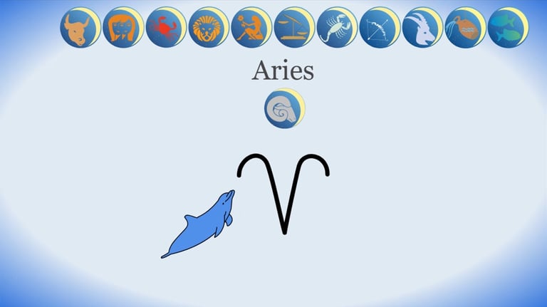 the zodiac symbol Aries