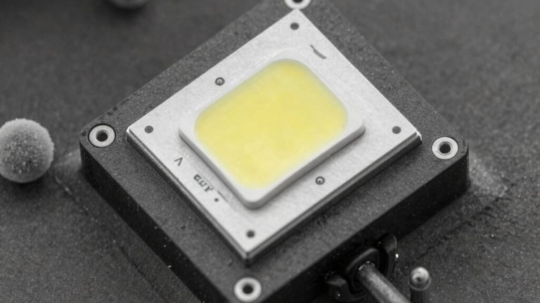 Close-up of a vibrant LED color display panel in operation