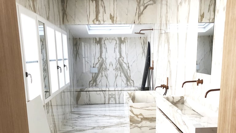 Salle de bain Master Calacatta Oro