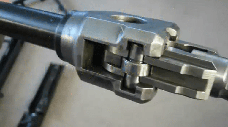 Lauf, Verschlussstück und Verschluss des MG42