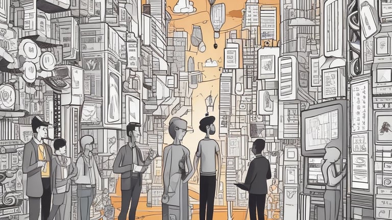 A futuristic and digital-themed image features a stylized circuit board with the words 'Open AI' in bold, glowing letters. Above it is a design that resembles an AI or robot face with neon accents. The background consists of a network of interconnected blue lines and nodes, suggesting themes of technology and connectivity.