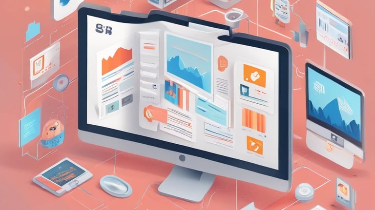 Large blue letters 'AI' stand prominently on a surface covered with a pattern of hexagonal shapes. Dark swirling lines intersect around the letters, creating a sense of motion and complexity. The background has a metallic sheen with a futuristic, digital style.