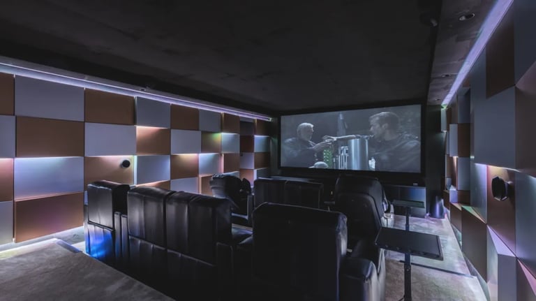 Private cinema at Villa El Rincon