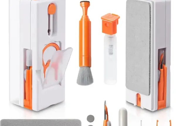 Alyvisun Kit Nettoyage Clavier, 11 en 1 Nettoyeur Claviers PC Multifonctionnel, Keyboard Cleaner Brosse à Outils,