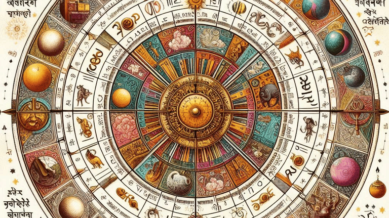 vedic astrology with different plantes 