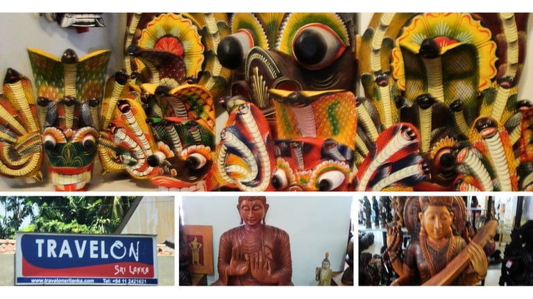 Loja de souvenirs em Colombo, Sri Lanka.