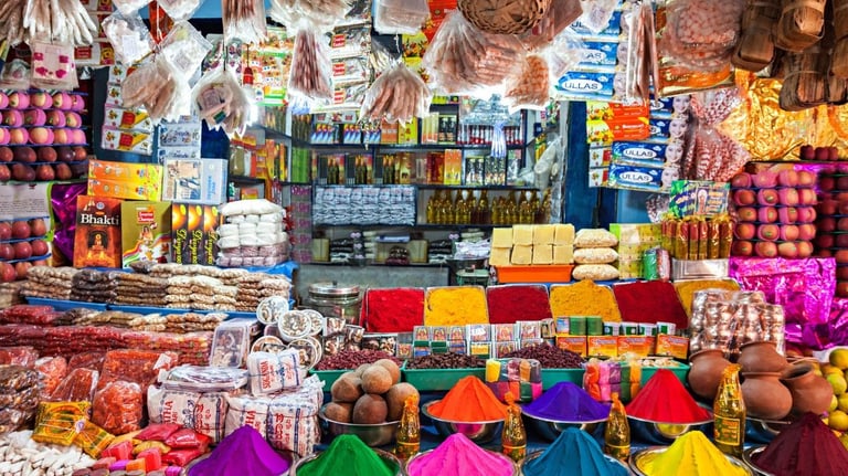 cores no mercado Crawford em Mumbai — o que fazer em Mumbai