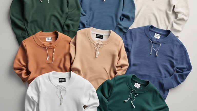 a rack of shirts hanging on a rack in a store