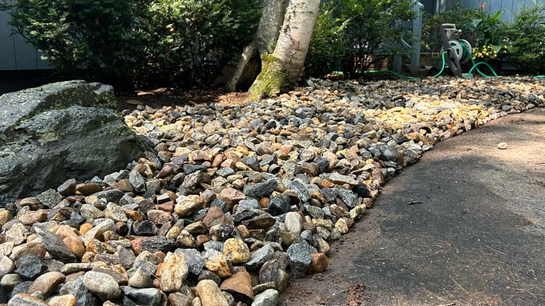 Rock and Mulch 