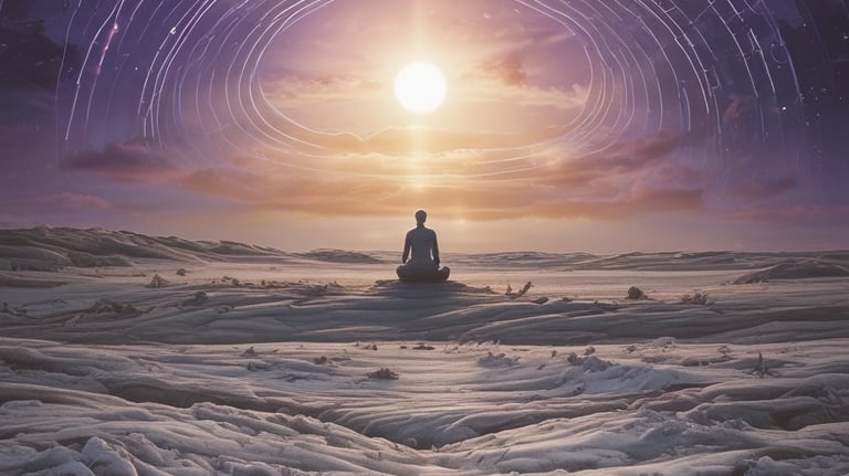 A curved facade covered in white latticework