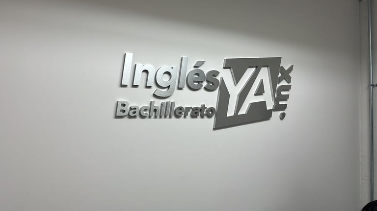 letras en mdf con frente de aluminio