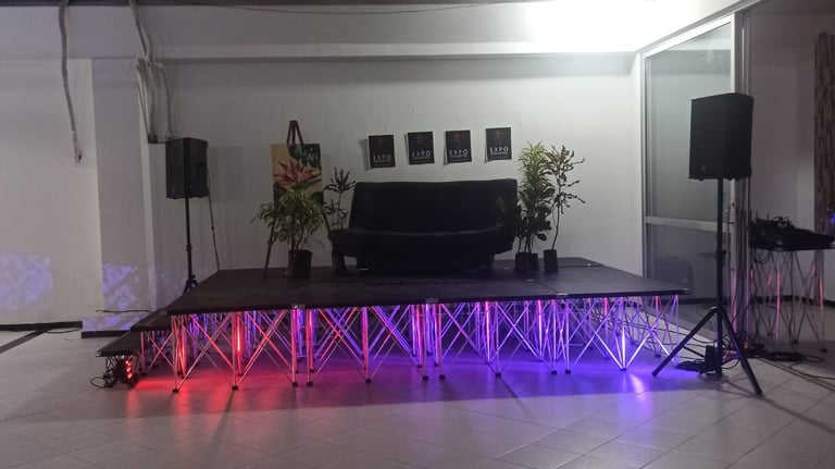 Tarima Riser con Par Led