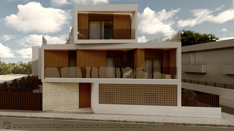 a house with a balcony and a balcony