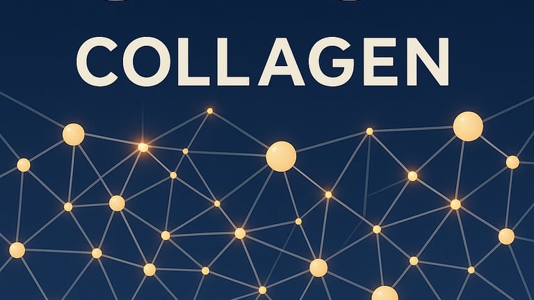 Representación molecular del colágeno usada para el shot de colágeno facial de AR Clinic.